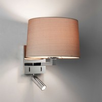 PLOWIT 60W E27+LED 1W STÍNÍTKO SAMOSTATNĚ Nástěnné svítidlo s nastav bodovkou, základna kov, povrch nikl mat, chrom lesk, bronz, imitace opotřebení, pro žárovku 60W, E27 + LED 1W, 230V, IP20, tř.1, rozměry d=209mm, h=120mm, vč. vypínače, vč. trafa, STÍNÍTKO SAMOSTATNĚ