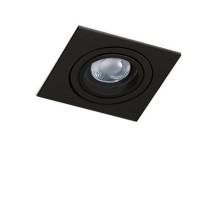ABSUM SQ 1x50W, GU10 Stropní, podhledové, bodové, svítidlo, čtvercové, výklopné +-45°, těleso hliník, povrch černá/bílá/zlatá, pro žárovku 1x50W, GU10, 230V, IP20, rozměry 95x95mm, h=26mm.