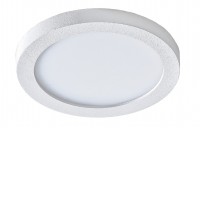 VERDE R Podhledové stropní svítidlo, materiál kov a hliník, povrch bílá/černá/chrom, difuzor plast opál, LED 6W/500lm, 12W/1000lm, teplá 3000K/neutrální 4000K, do koupelny IP44, Ra90, rozměry dle typu.
