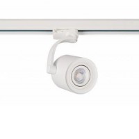 BONDE 3F Bodové svítidlo do 3F lišty, nastavitelný směr svícení, těleso hliník, povrch bílá/černá, pro žárovku 1x35W, GU10, 230V, IP20, rozměry: d=100mm, h=130mm.