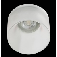 RHONDDA 50W, GU10 Vestavné svítidlo, materiál hliník, povrch bílá, difuzor sklo opál, pro žárovku 1x50W, GU10, 230V, IP20, rozměry d=80mm, h=55mm