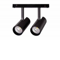 BALNEUM TR MG 2x7W, TUYA Bodové svítidlo do mag. systému, nast. směr svícení, materiál kov, povrch černá/bílá, LED 2x7W, smart TUYA Bluetooth, stmív, CCT nastav. teplota teplá 3000K-denní 6000K, vyzař. úhel 40°, 48V, IP20, rozměry 120x160mm.