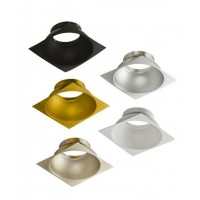 BOKO R Rámeček čtvercový pro svítidlo, materiál hliník, barva dle typu, d=90mm, h=40mm, základna SAMOSTATNĚ