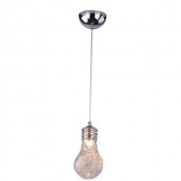ZAROVKA 1X40W G9 Závěsné svítidlo, základna kov, povrch chrom, dekorativní pružinka, krycí sklo čiré, pro žárovku 1x40W, G9, 230V, IP20, sklo d=90mm,včetně závěsu l=1730mm, lze zkrátit