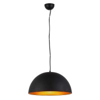 LOKERA Závěsné svítidlo, těleso kov, povrch černá, bílá, chrom, stínítko černá/zlatá, bílá/zlatá, chrom, pro žárovku 1x60W, E27, 230V, IP20, tř.1, rozměry dle typu