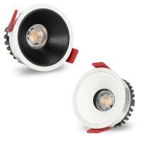 DL06 LED 7W, 15W Podhledové bodové svítidlo, těleso hliník, povrch čená, bílá, LED 7W, 15W, teplá 3000K, neutrální 4000K, Ra80, dle typu stmívání TRIAC, 230V, IP20, d=82mm, h=47mm