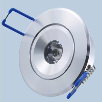 HAJDI LED 1W Stropní, vestavné, bodové svítidlo výklopné +-20°, těleso hliník, LED 1W, teplá 3000K, neutrální 4000K, denní 600K, červená, zelená, modrá, žlutá, vč trafa 230V/350mA na kabelu, svítidlo d=68mm, h=25mm, trafo 45x45x25mm