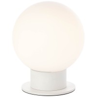 TRINO 1X60W E27 STOLNÍ Stolní lampa, těleso kov, povrch bílá/černá, difuzor sklo opál/kouř, pro žárovku 1x60W, E27, 230V, IP20, tř.2, rozměry dle typu, vč vypínače na kabelu