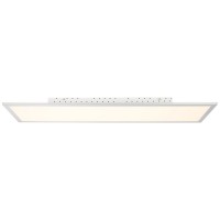 OMONO LED 60W STMÍV OBDÉLNÍK Stropní přisazené svítidlo, základna hliník, povrch broušený, difuzor plast akryl opál, LED 60W, 5000lm, CCT teplá 2700K-denní 6500K, přímé stmívání, 230V, IP20, tř.2, rozměry 55x1000x350mm, vč. dálk ovládání