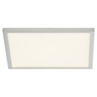 NORMA čtvercové LED 10W, 20W, 30W Stropní přisazené svítidlo, těleso hliník, povrch bílá, nebo nikl mat, difuzor plast opál, LED 10W, 20W, 30W, teplá 3000K, stmívatelné STEP vyp/zap vypínačem 100%, 50%, 10%, Ra80, 230V, tř.2, IP20, rozměry dle typu