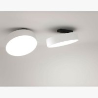 SUPERNOVA XS PIVOT Stropní svítidlo, nastavitelný sklon svícení 0-45°, těleso hliníkový profil, povrch bílá, základna černá, difuzor plast opál, LED 15W/25W, teplá bílá 3000K, 230V, IP40, tř.1, rozměry dle typu