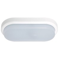 OVS Stropní svítidlo, těleso plast, bílá, nebo šedá, difuzor plast opál, LED 12W/850lm, 18W/1300lm, neutrální 4000K, 230V, IP54, symbol "F", rozměry dle typu