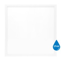 JAMESO 40W 60x60cm IP44 Stropní, podhledové, svítidlo, těleso hliník, bílá, difuzor plast, LED panel 40W, 4100lm, neutrální 4000K, vyzař.úhel 140°, Ra80, 230V, IP44, tř.2, rozměry 595x595x9mm.