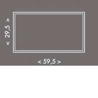 Montážní rám MR124 30x60 Rám, pro přisazenou montáž LED panelů rozměru 295x595mm, materiál hliník, povrch hliník, rozměr rámu 300x600x50mm, DIY šroubovací, rozložený