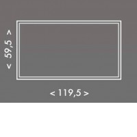 Montážní rám MR129, 120x60 Rám, pro přisazenou montáž LED panelů rozměru 595x1195mm, materiál hliník, povrch hliník, rozměr rámu 600x1200x50mm, DIY šroubovací, rozložený