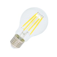 LED žárovka 2,3W/4W, E27, A60 Světelný zdroj, retro žárovka hrušková, sklo čiré, LED 2,3W/4W, E27, A60, teplá 3000K, 230V, rozměry d=60mm, h=105mm.