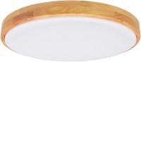 BISHO 24W/60W CCT Stropní svítidlo, rámeček dřevo světlé/tmavé, dif plast opál se třpyt. efektem, LED 24W/60W, dálkovým ovladačem stmívatelné. CCT nast teplota teplá 3000K-denní 6500K, Ra80, 230V, IP20, rozměry dle typu.