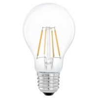 LED 4W 350LM E27 A60 TEPLÁ Světelný zdroj žárovka hrušková, sklo čiré, LED 6W, E27, A60, teplá 2700K, 806lm, Ra80, stmívatelná STEP vyp/zap vypínačem 100% 50%, 10%, 230V, stř život 15.000h, 15.000x zap/vyp, d=60m