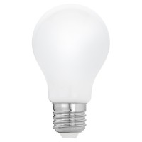 LED OPÁL E27 A60 Světelný zdroj žárovka hrušková, zákl kov, difuzor plast opál, LED 7W, 8W, 12W, E27, A60, teplá 2700K, Ra80, 230V, vyzařovací úhel 200°, stř život 15.000h, 15.000x zap/vyp, d=60mm h=105mm