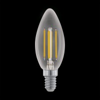 LED žárovka SVÍČKOVÁ 3,5W E14 C35 Světelný zdroj LED, materiál sklo kov, LED 3,5W, E14, teplá 2700K/2200K, 350lm/300lm, Ra80, 17mA/20mA, 230V, životnost 25000h, rozměry d=35mm, h=98mm