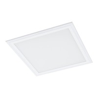 SALOBRENA 1 Stropní, vestavné, čtvercové svítidlo, základna hliník, povrch bílá, difuzor plast opál, LED 16W/40W, 2100llm/4300lm, neutrální 4000K, 230V, IP20, tř.2, rozměry dle typu