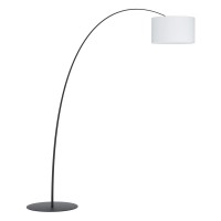 LESQUERDE Stojací lampa, základna kov, povrch bílá nebo černá, stínítko textil bílá, pro žárovku 3x20W, E27, 230V, IP20, tř.2, rozměry 1945x460x2200mm, podstavec d=590mm