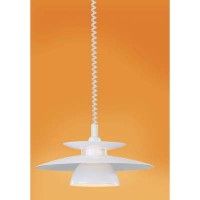 BRENDA Závěsné svítidlo lustr, základna a talíř kov, stínítko sklo opál mat, pro žárovku 1x60W, E27, 230V, IP20, tř.2, d=430mm, stahovací závěs max l=1500mm