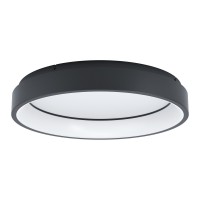 MARGHERA-Z CONNECT-Z Stropní svítidlo, těleso kov, povrch černá, difuzor plast opál, LED 27W, 3200lm, dálk ovl, nebo smart telefon, ZigBee, stmívání, nast teplota CCT teplá 3000K - denní 6400K, RGBW, Ra80, 230V IP20, rozměry h=110mm, d=600mm