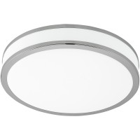 PALERMO 2, LED 18W, 24W Stropní svítidlo, základna kov, povrch bílá, difuzor plast opál, chromové detaily, LED 18W/24W/22W, 230V, IP20, tř.1, rozměry dle typu svítidla