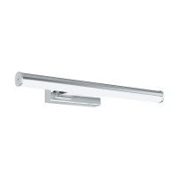 VADUMI Nástěnné svítidlo, těleso plast, povrch chrom, difuzor plast opál, LED 7,4W/11W/14W, 900lm/1350lm/1700lm, neutrální 4000K, 230V, do koupelny IP44, tř.2, rozměry 50x125mm, délka dle typu