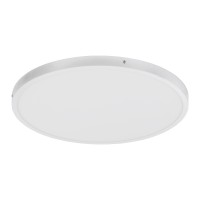 FUEVA 1 Stropní, přisazené, kruhové svítidlo, základna hliník, povrch bílá/šedostříbrná, difuzor plast opál, LED 25W/27W, 2700lm/2900lm/3200lm, teplá 3000K nebo neutrální 4000K, stmív, 230V, IP20, tř.2, rozměry dle typu