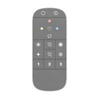 CONNECT-Z REMOTE 2.0 Dálkový ovladač pro smart osvětlení Tuya ZigBee, fce zap/vyp, stmívání, nasavení teploty světla CCT, RGBW, baterie , 3 nezávislé zóny, baterie AAA 2x1,5V, 122x54x18mm