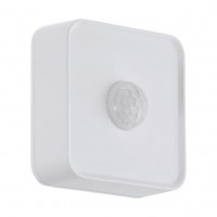 CONNECT-Z ZIG-PIR SENSOR IP44 PIR - Stropní senzor pohybu pro osvětlení, bílý, záběr 360°/120°, dosah až 8m, čas 10s-15min, 3-1000lx, smart ZigBee, napájení baterie 2x1,5 AA, IP44, 75x75x70mm