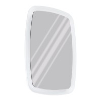 JUAREZA-Z CONNECT-Z Zrcadlo s osvětlením, zákl kov, povrch bílá, dif sklo opál se zrcadlem, LED 21W, dálk ovl, telefon, ZigBee, stmívatelné, nast teplota CCT teplá 3000K - denní 6400K, RGBW, Ra80, 230V IP44, rozměry 500x700mm