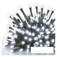 VR BASIC 100 LED bílá svítí stále IP44, 5m, 10m Spojovatelný vnitřní/venkovní vánoční řetěz, 100, nebo 50 LED teplá, studená, nebo mix 50 teplá a 50 studená, svítí stále, svítící část 10m, rozteč 0,1m, IP44, kabel černá, trafo SAMOSTATNĚ