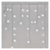 VT BASIC 100 LED, třásně, bliká, IP44, 2,5x0,9m Spojovatelný vnitřní/venkovní vánoční třásně, 100 LED studená, teplá, žlutá, červená, blikající, svítící část l=2,5mx0,9m, rozteč LED 0,1m, IP44, kabel transparent, trafo SAMOSTANĚ