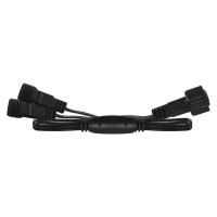 VR BASIC rozbočení Y, černý, IP44, 0,5m Rozbočovací kabel pro venkovní/vnitřní spojovatelné vánoční osvětlení l=0,5m, černý, 30V, IP44