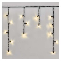 VZ PROFI 50LED/3m  třásně bílá, svítí, bliká, IP44 Spojovatelný vnitřní/venkovní vánoční třásně, 50 LED, 40 LED svítí stále, 10 LED bliká teplá nebo studená, svítící část l=3m, h=0,4m, rozteč 0,1m, IP44, kabel černá/bilá, trafo SAMOSTANĚ