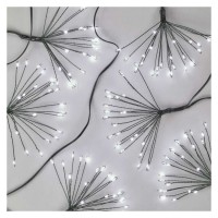 VR řetez trsy, 150/300/450 LED, 2,3m, 5,2m, 8m Vánoční nano řetěz, trsy, vnitřní, stále svítící, 150/300/450 LED, studená, teplá, svítící část l=2,3/5,2/8m, přívodní kabel transparentní nebo zelená  l=3m, vč. Adaptéru 230V, IP44, časovač 6h/18h nebo stále