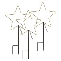 VH hvězda do záhonu, 3x72 LED, IP44, 60cm Vánoční světelný hvězda do záhonu, venkovní/vnitřní, těleso kov, 3x72 LED, studená bílá 3000K, vč. Adaptéru 230V, IP44, rozměry š= 31cm, h=60cm, přívodní kabel černá  l=5m