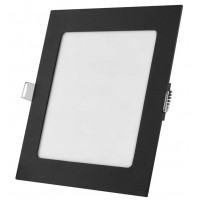 PLAM BI SQ 12W, 18W TRIAC CCT Stropní podhledové svítidlo, základna hliník, povrch černá/broušený nikl, difuzor plast opál, LED 12,5W/1000lm, 18W/1500lm, přepín. CCT teplota teplá 3000K-neutrální 4000K, stmív. TRIAC, Ra80, 230V, IP20, rozměry dle typu.