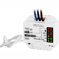 PSD RF SPÍNACÍ AKTOR PRO OSVĚTLENÍ 10A 230V Přijímač, RF bezdrátový spínací aktor, dosah max 100m, max spín výkon 2,3kW, 10A, 230V, IP20, 50x50x24mm, do krabice KU68, funkce on/off, tlačítko, časovač 1s-1h