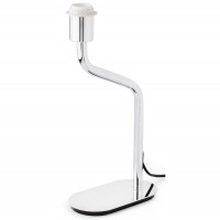 HERETAS TABLE 1X15W E27 Základna stolní lampy, materiál kov, povrch chrom stříbrná lesk, pro žárovku 1x15W, E27, 230V, IP20, tř.2. rozměry 105x270x400mm, stínítko SAMOSTATNĚ