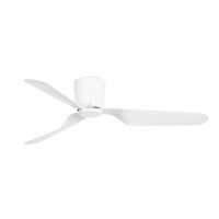PEDROSA Stropní ventilátor, základna kov-barva bílá, 3 lopatky, 6 rychlostí 2W/7W/9W/14W/21W/32W, 230V, IP20, Hz50, zpětný chod d=1320mm, l=190mm, vč dálkového ovaladače