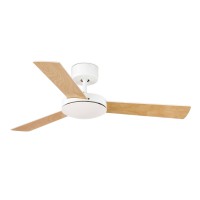 MAJORKA Stropní ventilátor, základna kov-barva dle typu, 3 MDF dřevěné oboustranné lopatky dekor dle typu, 3 rychlosti 10W/21W/41W, 230V, IP20, Hz50, d=1070mm, l=235mm, vč dálkového ovaladače