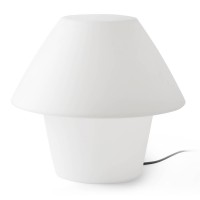 VERENIKA STANDT 1X15W E27 Stojací lampa venkovní, těleso plast opál, difuzor plast opál, pro žárovku 1x15W, E27, 230V, IP44, tř.2. rozměry d=500mm h=480mm