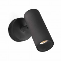 DIKTE PŘISAZENÉ LED 4W Nástěnné bodové svítidlo, nastavitelný směr svícení, těleso hliník, kov a plast PMMA, povrch bílá nebo černá, LED 4W teplá bílá 3000K, 350lm/cca 20W žár.,Ra80 , 230V, IP20, tř.2, rozměry d=40mm, 102x100mm.