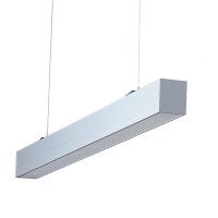 VALADON 40W Stropní, závěsné/přisazené svítidlo, těleso hliník, povrch šedá, difuzor plast, LED 40W, 4000lm, teplá 3000K/neutrální 4000K, Ra80, 230V, IP20, tř.1, rozměry 1217x64x75mm.