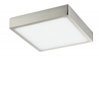 WILLO LED 15W/22W/28W IP20 čtvercové Stropní přisazené svítidlo, těleso hliník, povrch nikl mat, difuzor plast opál, LED 1x15W, 1650lm/1350lm, 22W, 2475lm/1980lm, 28W, 3300lm/23520lm, neutrální 4000K, stmív TRIAC, 230V, IP20, tř.2, rozměry dle typu