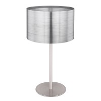 CLINGENNE TL Stolní lampa, materiál kov a plast, povrch stříbrná, pro žárovku 1x40W, E14, 230V, IP20, rozměry d=230mm, h=400mm.